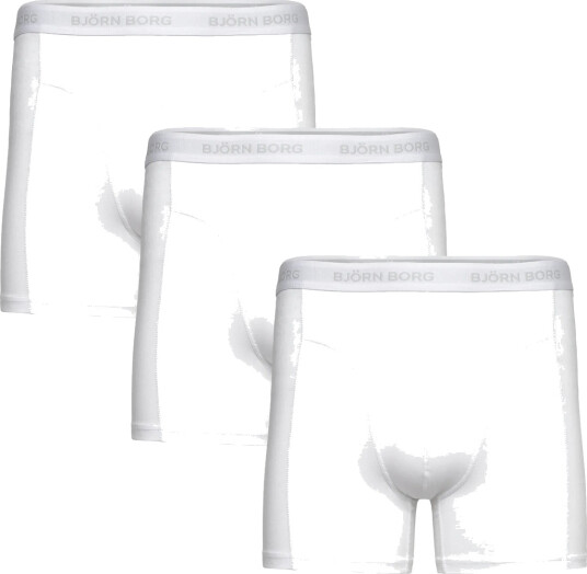 Björn Borg Cotton Stretch Boxer 3P - White - L Björn Borg Cotton Stretch Boxer 3P - White - L