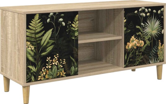 vidaXL TV skap RHENEN 102 x 33 x 50 cm Sonoma Konstruert tre vidaXL TV skap RHENEN 102 x 33 x 50 cm Sonoma Konstruert tre