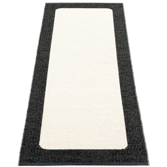 Pappelina Gulvteppe Ilda 70 x 180 cm. black/vanilla