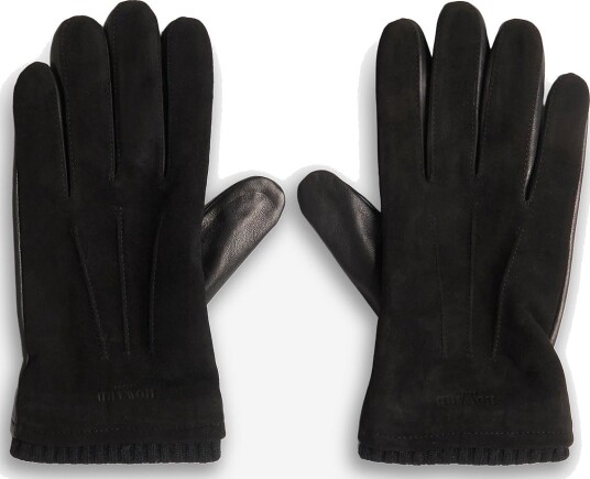 Howard London Leather Gloves Bob - BLACK - 10.5