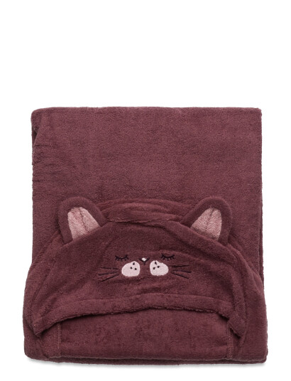 Pippi Hooded Bath Towel - Purple - 70120 cm
