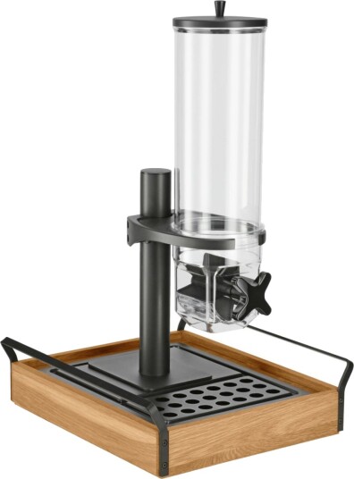 VEGA Müslidispenser  Esino enkel GN 1/2; Størrelse GN 1/2, 35.4x38.6x56.2 cm (LxBxH); Eik/Svart; Rektangulær