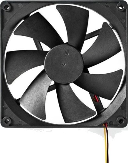Nedis DC vifte 140mm 3 pin sort DCFAN14025BK Nedis DC vifte 140mm 3 pin sort DCFAN14025BK
