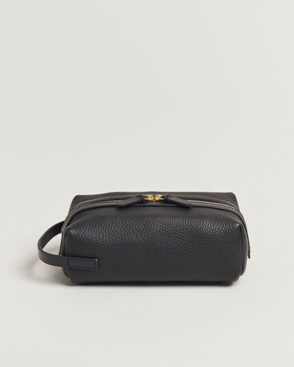 Mismo Groom Pebbled Leather Washbag Black Mismo Groom Pebbled Leather Washbag Black