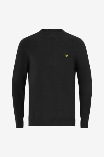 Lyle & Scott Genser Cotton Crew Neck Jumper Svart