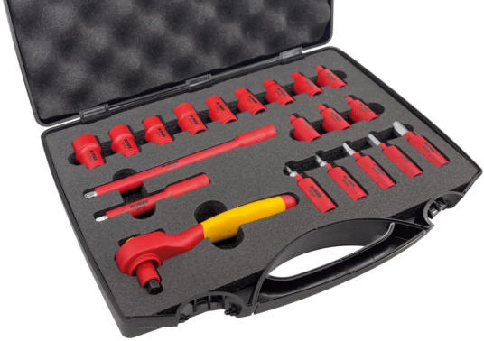 Ironside Pipenøkkelsett 1/4 1000V20 de 1000v 20p Ironside Pipenøkkelsett 1/4 1000V20 de 1000v 20p