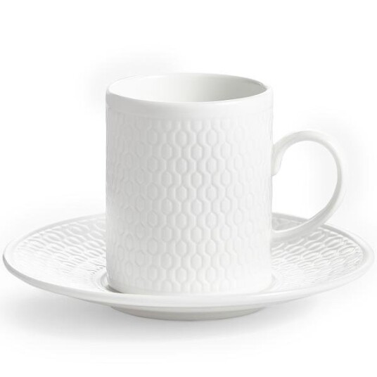 Wedgwood Gio espressokopp & asjett hvit