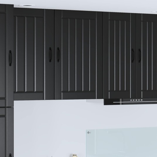 Kjøkkenskap Svart 50 x 31 x 80 cm Konstruert tre Kjøkkenskap Svart 50 x 31 x 80 cm Konstruert tre