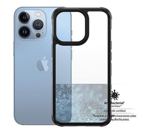 PanzerGlass Apple iPhone 13 Pro AntiBacterial Bulky ClearCase - Black PanzerGlass Apple iPhone 13 Pro AntiBacterial Bulky ClearCase - Black