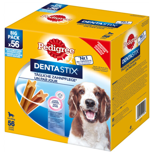 Pedigree Dentastix Daily Oral Care Mellomstore Hunder (10-25 kg) 2 X 56 Stk