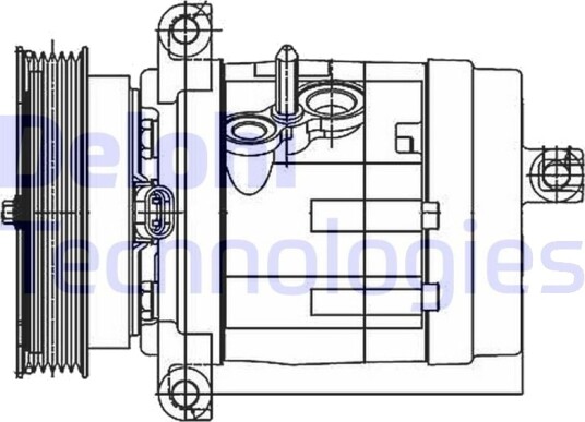 AC kompressor DELPHI TSP0155984 AC kompressor DELPHI TSP0155984
