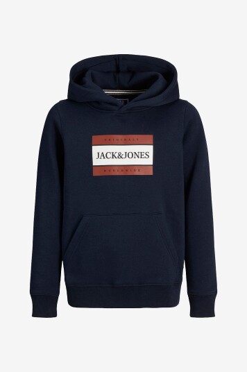 Jack & Jones Junior Hettegenser jorFrederiksberg Box Sweat Hood Blå