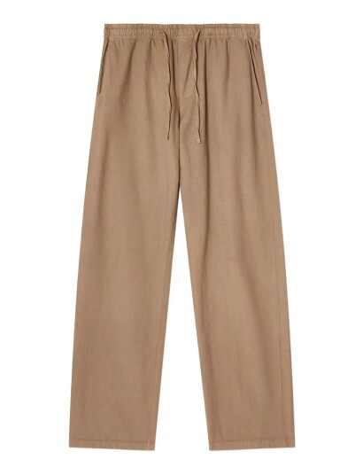 Lexington Clothing Casual Linen Blend Pants   Beige   M