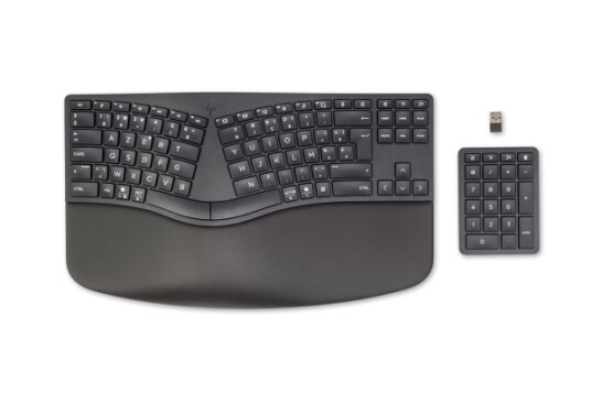 HP 960 Ergonomisk Trådløs Tastatur med Bluetooth, Full Størrelse, Membrannøkkelbryter, Azerty, Sort HP 960 Ergonomisk Trådløs Tastatur med Bluetooth, Full Størrelse, Membrannøkkelbryter, Azerty, Sort