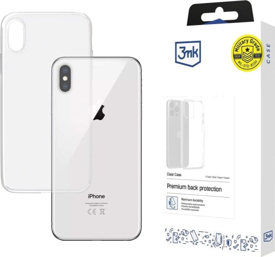 3Mk Gjennomsiktig Mobildeksel for iPhone Xs Max med Fallbeskyttelse