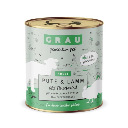 Grau Kornfri Gourmetgryte 6 X 800 G Kalkun Og Lam Grau Kornfri Gourmetgryte 6 X 800 G Kalkun Og Lam
