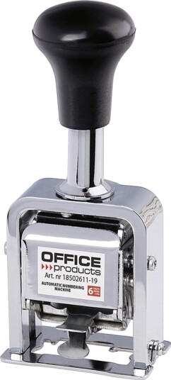 Office Products Office Products Nummerator 6 Sifre Automatisk Sølv