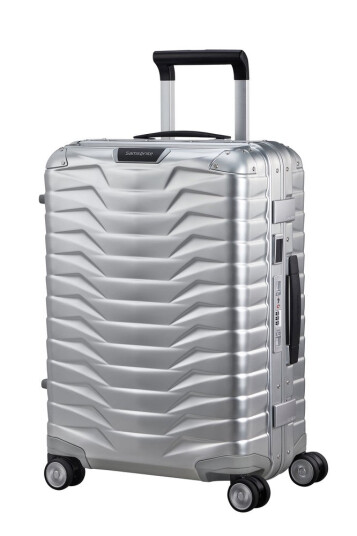 Samsonite PROXIS ALU kabinkoffert 55 cm 4 hjul Aluminium