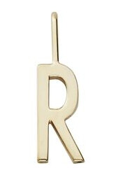 Design Letters Archetype Charm 10 mm Gold A-Z R Design Letters Archetype Charm 10 mm Gold A-Z R