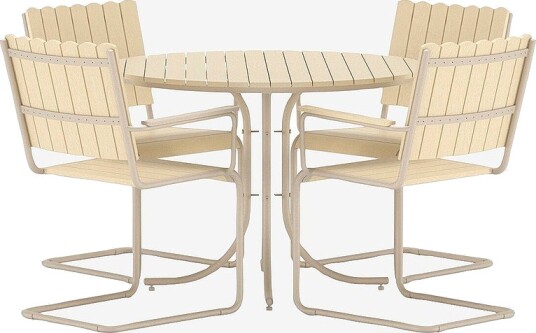 Venture Home Holmsund Spisesett Beige Venture Home Holmsund Spisesett Beige