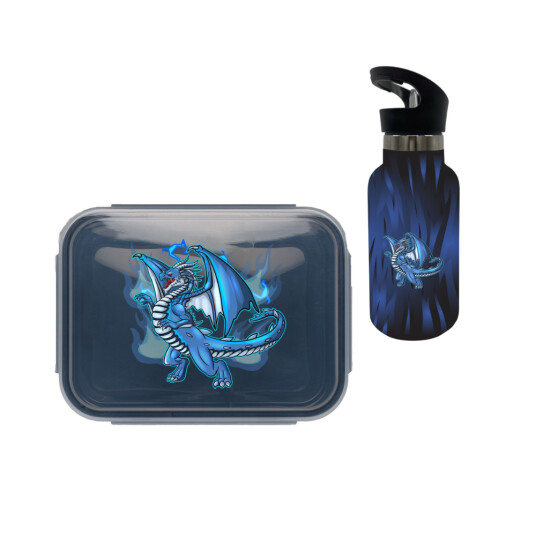 Tinka Water Bottle Steel & Lunch Box Dragon Tinka Water Bottle Steel & Lunch Box Dragon