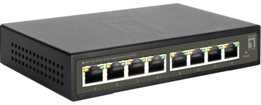 Levelone Ges-2108, Håndtert, L2, Gigabit Ethernet (10/100/1000), Full Tosidig