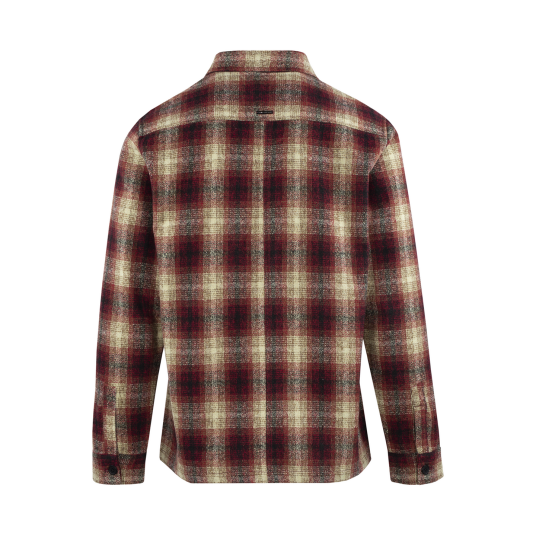 Salah Overshirt Red check M Check wool shirt Salah Overshirt Red check M Check wool shirt