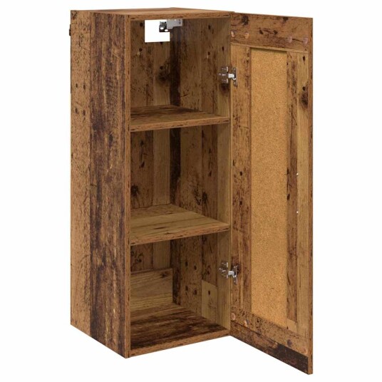 Veggskap Gamle tre 34,5 x 34 x 90 cm Konstruert tre
