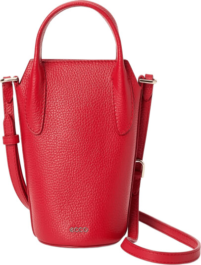ECCO Ecco Pot Bag Leather Red ONE SIZE ECCO Ecco Pot Bag Leather Red ONE SIZE