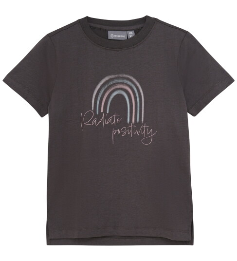 Color Kids T skjorte med Trykk Fantomet Color Kids 5 år 110 T skjorte Grå Svart