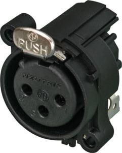 Neutrik Nc3faah1 Xlr Svart Rustfritt Stål Bronse Polyamid Stål Ip40 1,5 V 6 Mo