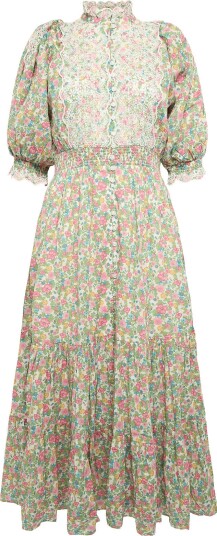 by Ti Mo Cotten Slub Midi Dress 751 LUSH M