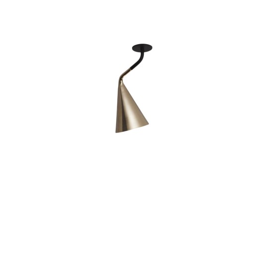 TOOY Gordon 561.71 Taklampe Matt Sort/ Børstet Messing
