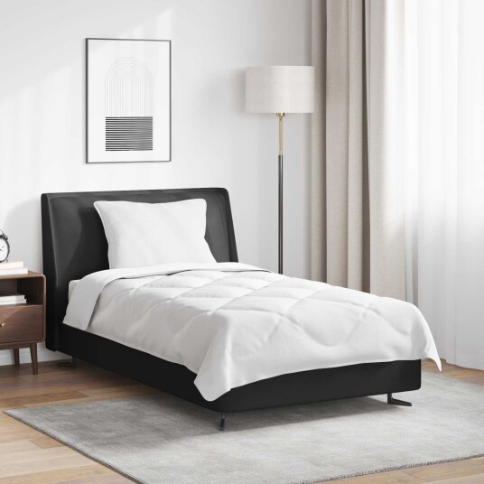 vidaXL Helårs Duvet med pute 2 stk. Hvit Mikrofiber