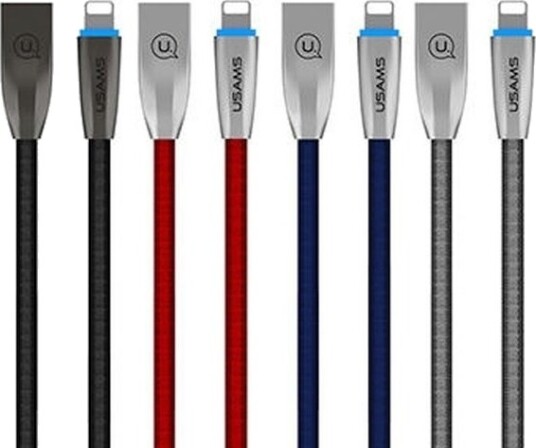 Usams Usb-A Lightning Usb-Kabel 1,2 M Grå Ipzsusb02