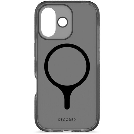 Decoded DropTec Gjennomsiktig MagSafe deksel til iPhone 17   Svart