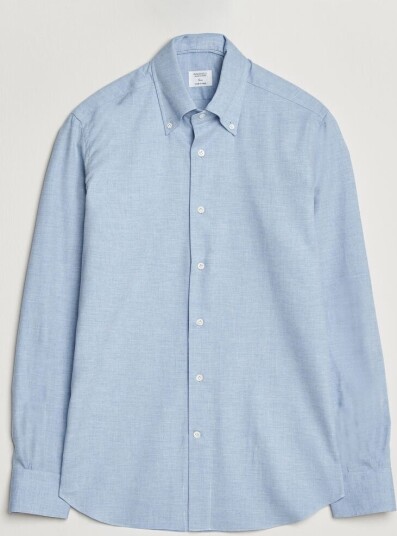 Mazzarelli Soft Flannel Button Down Shirt Light Blue Mazzarelli Soft Flannel Button Down Shirt Light Blue