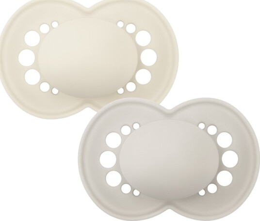 Mam Smokker Original 2-pack 6–16 Md. Neutral MAM OneSize Smokk Beige Grå Hvit