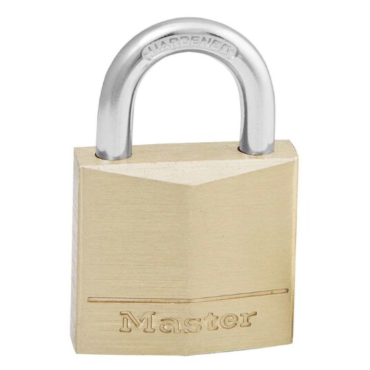 HENGELÅS 130EURD MESSING 30mm 6 4 PINS MASTERLOCK SV PN B
