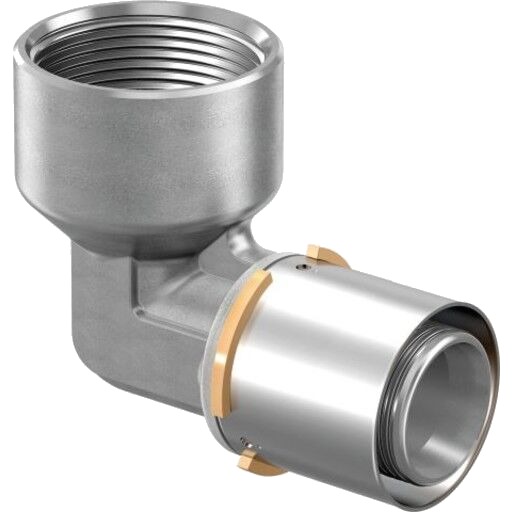 Uponor S-Press 90° Vinkeladapter med Muffe 1/2" FT for Gulvvarme og Radiatorsystemer