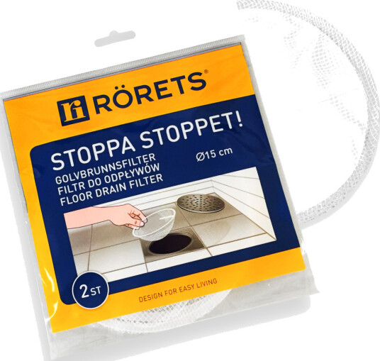 Rörets Hår- og Smussfilter 2-pk til Sluk 150 mm