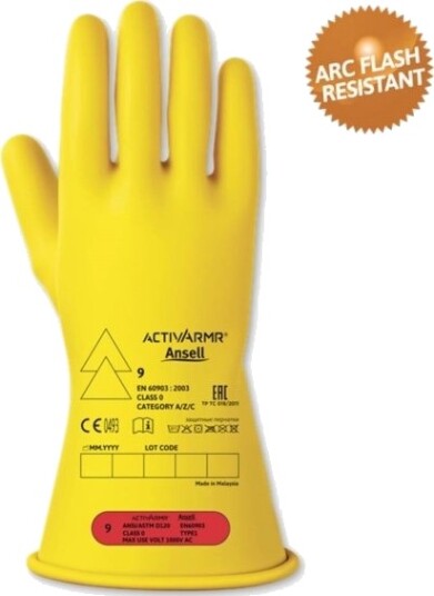 Ansell Activarmr Naturlatex Elektrikerhandske Str. 8