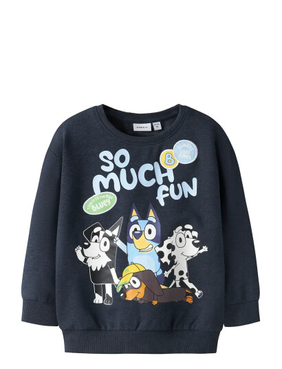 Name It Nmmjared Bluey Nreg Sweat Unb Sky Navy 98