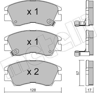 Bremseklosser METELLI 22-0115-0