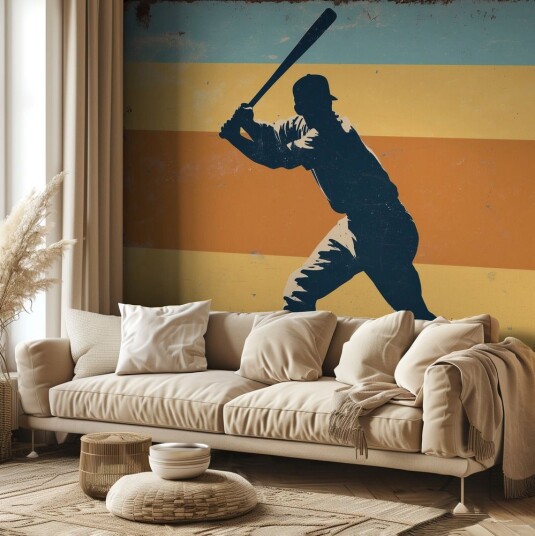 Tapet   Vintage Baseballspiller