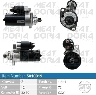 Starter MEAT & DORIA 5010019