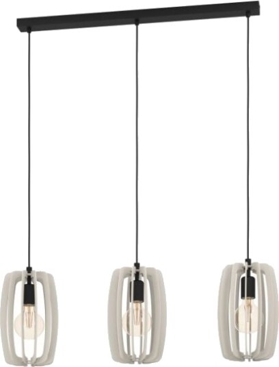 Eglo Bajazzara Langbordlampe 3L E27 Sort/Sand Eglo Bajazzara Langbordlampe 3L E27 Sort/Sand