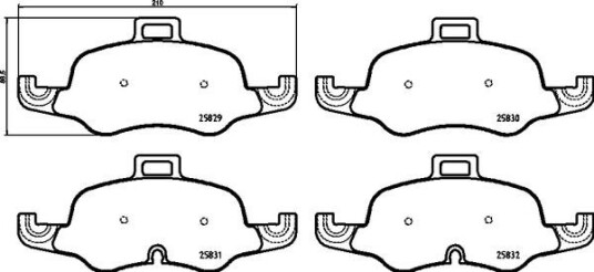 Bremseklosser BREMBO P 85 160