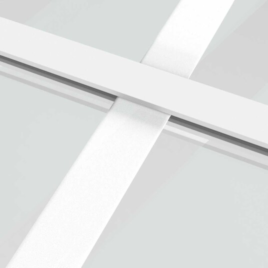vidaXL Skyvedør ESG-glass og aluminium 76x205 cm hvit vidaXL Skyvedør ESG-glass og aluminium 76x205 cm hvit
