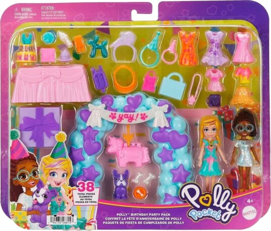 Polly Pocket Bursdagsfest Lekesett 4+ år 37 Deler Polly Pocket Bursdagsfest Lekesett 4+ år 37 Deler